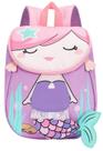 Mochila Bluboon Toddlers para meninas Cute Preschool 3D Purple Mochila Bluboon Toddlers para meninas Cute Preschool 3D Purple