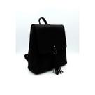 Mochila Bolsa Couro PU Preta Casual Social Viagem Elegante