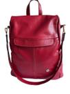 Mochila Bolsa de Couro Legítimo Feminina Antifurto