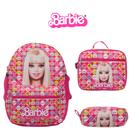 Mochila Bolsa Escolar Menina Barbie Costa Lancheira Térmica