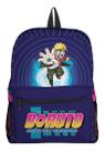 Mochila Bolsa Escolar Personalizada Boruto Azul Lançamento
