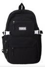 Mochila Bolsa Exclusiva Multifuncional Juvenil Preto Desenho Do Tecido Liso