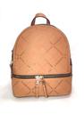 Mochila bolsa feminia marrom em pu chenson