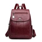 Mochila Bolsa Feminina Couro Pu Viagem, Trabalho Faculdade