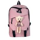 Mochila Bolsa Feminina Escolar Bear Fofa Kawaii Impermeável