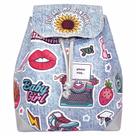 Mochila Bolsa Infantil Feminina Stickers Costas, Magic