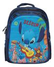 Mochila Bolsa Infantil Stitch Costas Juvenil 3 Bolsos