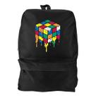 Mochila Bolsa Masculina Basica Escolar Pega a Visão Estampado Cubo Mágico