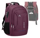 Mochila Bolsa Masculina Feminina Notebook Anti Furto Resistente A Agua Reforçada USB