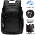 Mochila Bolsa Notebook Masculina Feminina Impermeável Reforçada Escolar Faculdade Viagens Trabalho Cor:PretoTamanho:Úni
