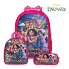 Mochila c Rodas Infantil + Lancheira + Estojo Encanto Menina Mochila c Rodas Infantil + Lancheira + Estojo Encanto Menina