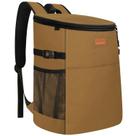 Mochila Camping Cooler Vankor 45 latas impermeável cáqui