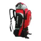 Mochila Camping Reforçada Clio Trilha 55l Impermeável Mc5389 VERMELHA