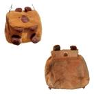 Mochila Capivara com Fecho Fofo Pelúcia Acessórios Mochila Capivara com Fecho Fofo Pelúcia Acessórios