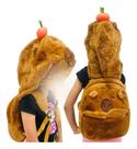 Mochila Capivara De Pelúcia Com Touca Removível Incrível - NoBrand Mochila Capivara De Pelúcia Com Touca Removível Incrível - NoBrand