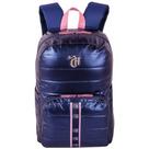 Mochila Capricho Puffer G 42Cm Az.Meta