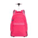 Mochila Carrinho 2 Compartimentos Paul Frank Classics - Dark Rosa - Pink