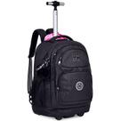 Mochila carrinho 2 em 1 em crinkle com lurex Rebecca Bonbon 19"