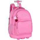 Mochila carrinho 2 em 1 soft com matelassê Rebecca Bonbon 19"