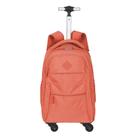Mochila Carrinho 4 Rodas Sestini Rolling Grande Crinkle Laranja - Apricot