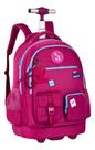 Mochila Carrinho com Rodas Bolsa Escolar Adolescente Luluca Moderna Premium Clio