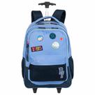 Mochila Carrinho Externo Paul Frank Casual Patches - Azul - SESTINI Mochila Carrinho Externo Paul Frank Casual Patches - Azul - SESTINI