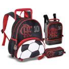 Mochila Carrinho Flamengo com Lancheira térmica e Estojo