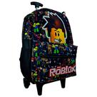 Mochila Carrinho Rodinhas Roblox Menino Infantil Com alça Mochila Carrinho Rodinhas Roblox Menino Infantil Com alça