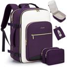 Mochila Carry On LOVEVOOK 40L para mulheres com 3 cubos de embalagem