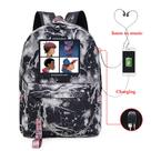 Mochila Casual Stranger Things na porta USB para Boys-Black