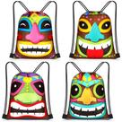 Mochila Censen 24 peças com cordão impermeável havaiano 30x25cm
