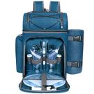 Mochila cesta de picnic Hap Tim para 2 personas con enfriador azul