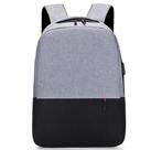 Mochila Cinza e Preto para Notebook até 15.6" Escritório Unissex com Usb MNC