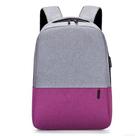 Mochila Cinza e Rosa para Notebook até 15.6" Escritório Unissex com Usb MNC