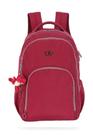 Mochila Classica De Costas Crinkle Dino Up4you Cor Vinho Desenho do tecido Liso