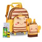 Mochila Clio Pets Carrinho Lancheira Infantil Creche Rodinha