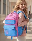 Mochila Colorida Infantil Meninas Bolsa Escolar Grande Espaço Lápis Caneta Notebook Garrafa