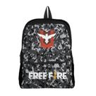 Mochila com bolso Escolar Infantil Avulsa Jogos Free Fire Menino e Menina
