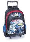 Mochila com carrinho Future Football LS MC4905 com bolso frontal e 2 bolsos laterais