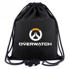 Mochila com cordão Anime Overwatch OW com impressão 3D para crianças