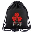 Mochila com cordão Anime Promises Neverlands 40x34cm Mochila com cordão Anime Promises Neverlands 40x34cm