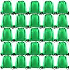Mochila com cordão KUUQA Green, 25 unidades para academia, esportes e viagens