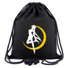Mochila com cordão Sailor Moon Anime 34x40cm Algodão-Poliéster
