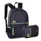 Mochila com Estojo Loud Kit Bolsa Gamer Unissex Casual Preto Mochila com Estojo Loud Kit Bolsa Gamer Unissex Casual Preto