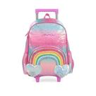 Mochila Com Rodas Arco Íris - Rosa - Up4you