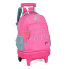 Mochila com rodas e de Costas Escolar Infantil pulseira Barbie Cor:RosaTamanho:ÚnicoGenero:Unissex