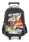 Mochila com rodas escolar hot wheels luxcel ic37272hw preto