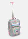 Mochila com Rodinha Grande Paetê Gata Sereia VERDE AGUA 7909692277093