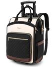 Mochila com Rodinhas Arcoyard para Notebook 15,6" Bege e Marrom