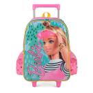 Mochila com rodinhas Barbie rosa com verde Luxcell